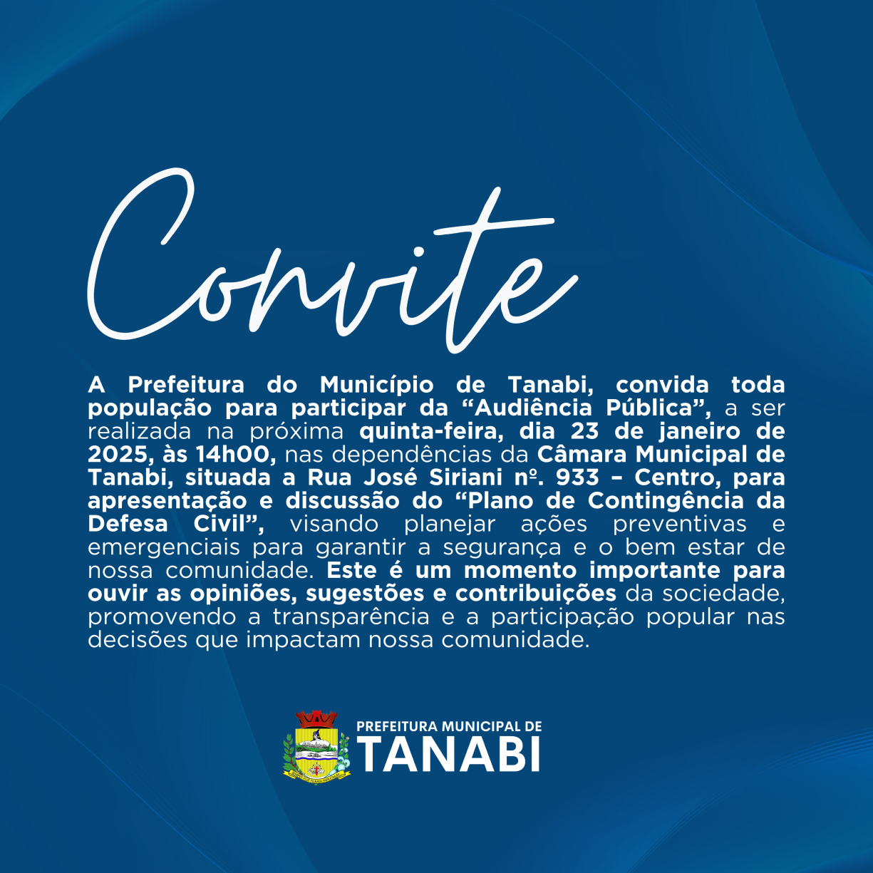 Um convite para você!