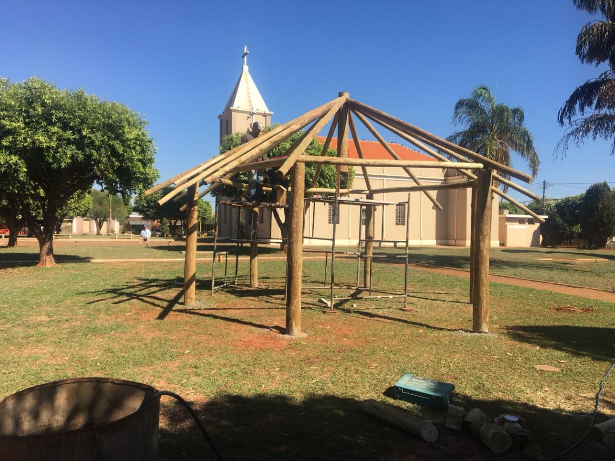 Prefeitura de Tanabi está revitalizando a praça do bairro de Ibiporanga