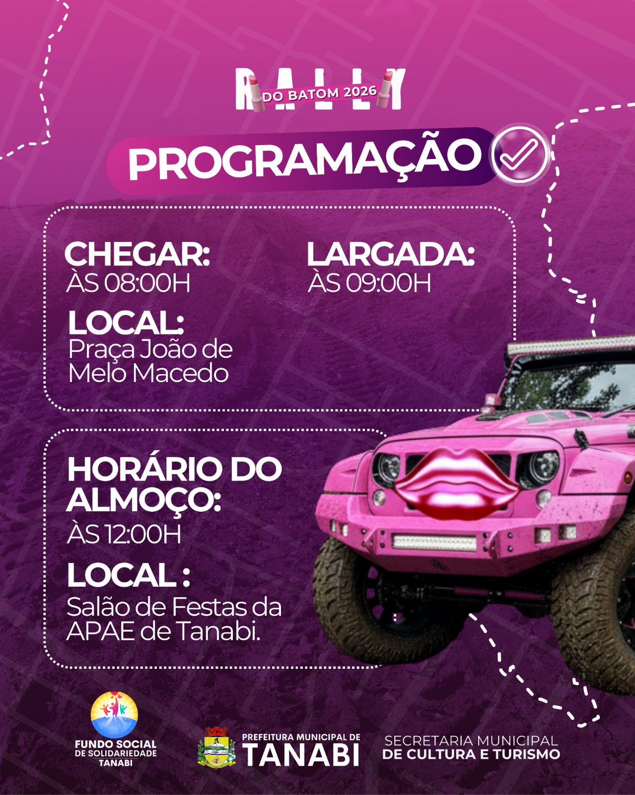 Rally do Batom 2026 movimenta Tanabi com aventura e integração feminina