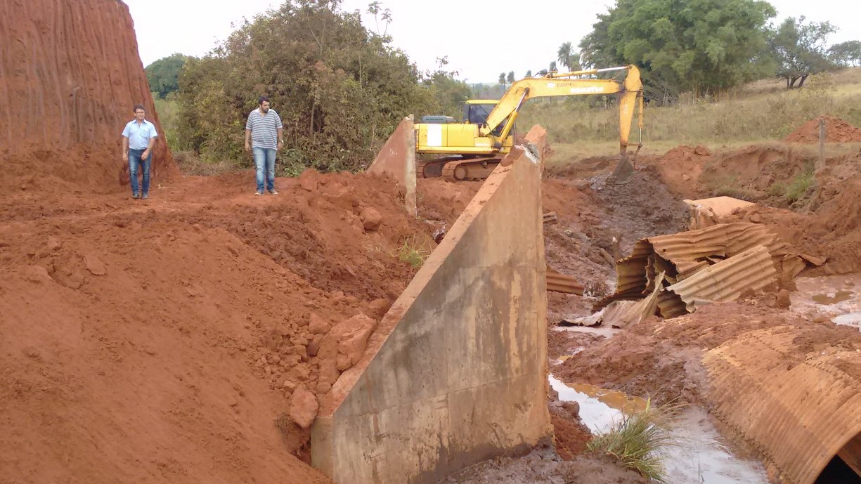 Ponte na Vicinal Isidoro Saran deve ficar pronta em 30 dias