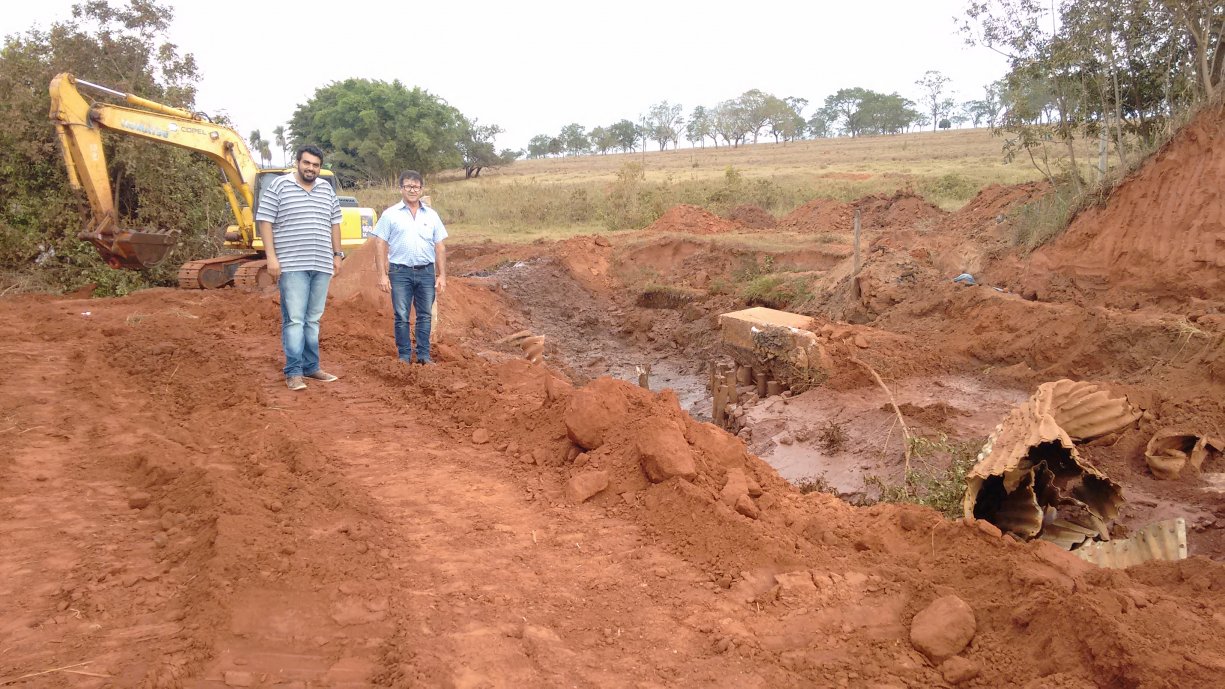 Ponte na Vicinal Isidoro Saran deve ficar pronta em 30 dias