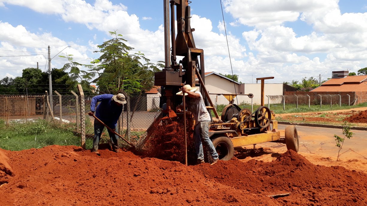 Prefeitura iniciou esta semana a construção das bases de sustentação do novo reservatório de água na Zona Norte da cidade