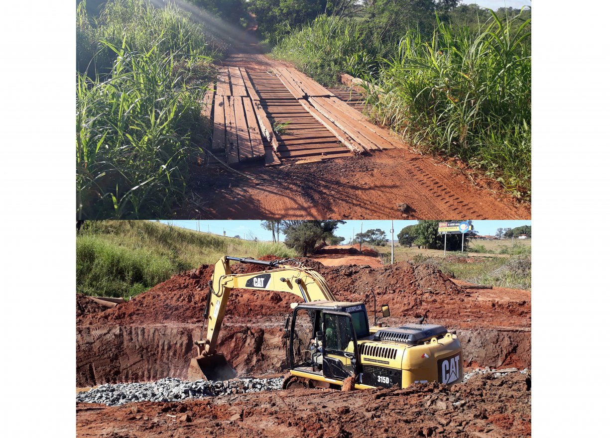 Obras de construção da nova ponte sobre o Córrego do Bacuri na Avenida Domingos Galego Dias já começaram