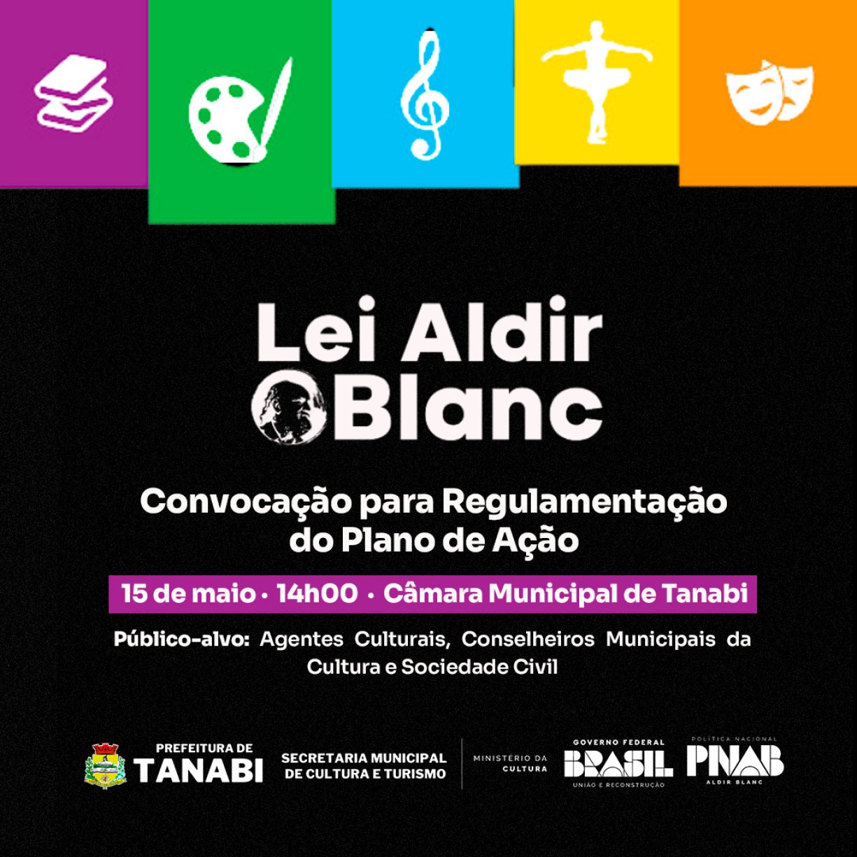 Participe e faça parte das ações da Secretaria Municipal de Cultura e Turismo!