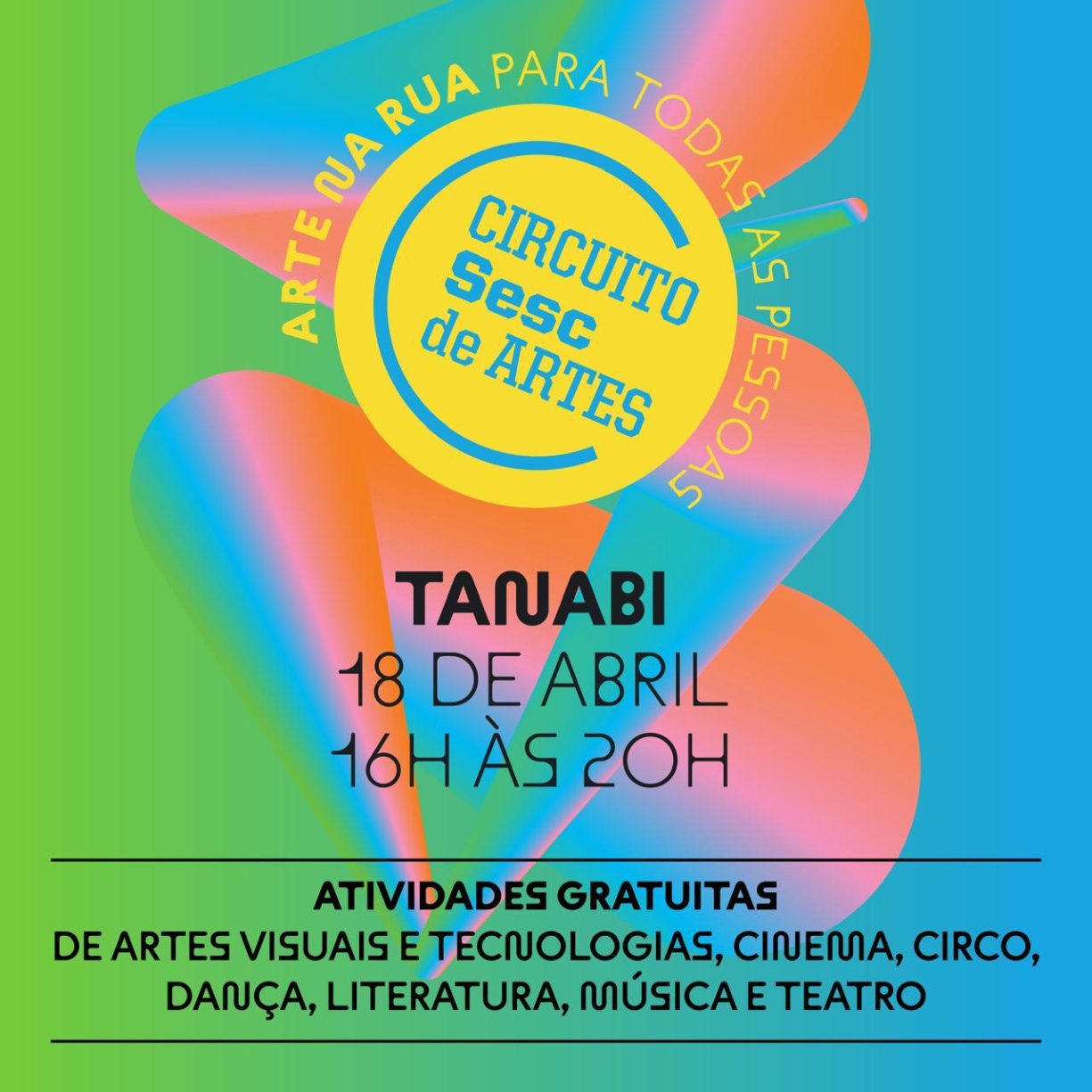 Nos 80 Anos do Sesc, Circuito Sesc De Artes 2026 expande atividades para Tanabi.