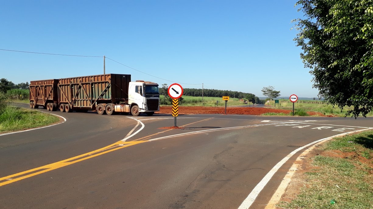 Nova Rotatória sobre a Vicinal Isidoro Saran em Ibiporanga já está pronta