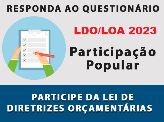 Sugestões LDO 2023 - Participação popular