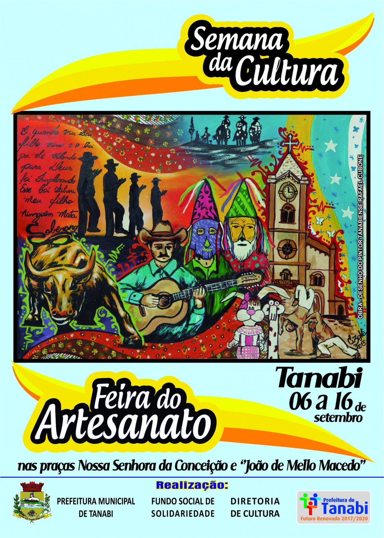 VEM AÍ: De 06 a 16 de Setembro - Semana da Cultura e Feira do Artesanato