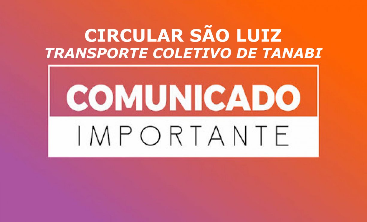 COMUNICADO CIRCULAR SÃO LUIZ 