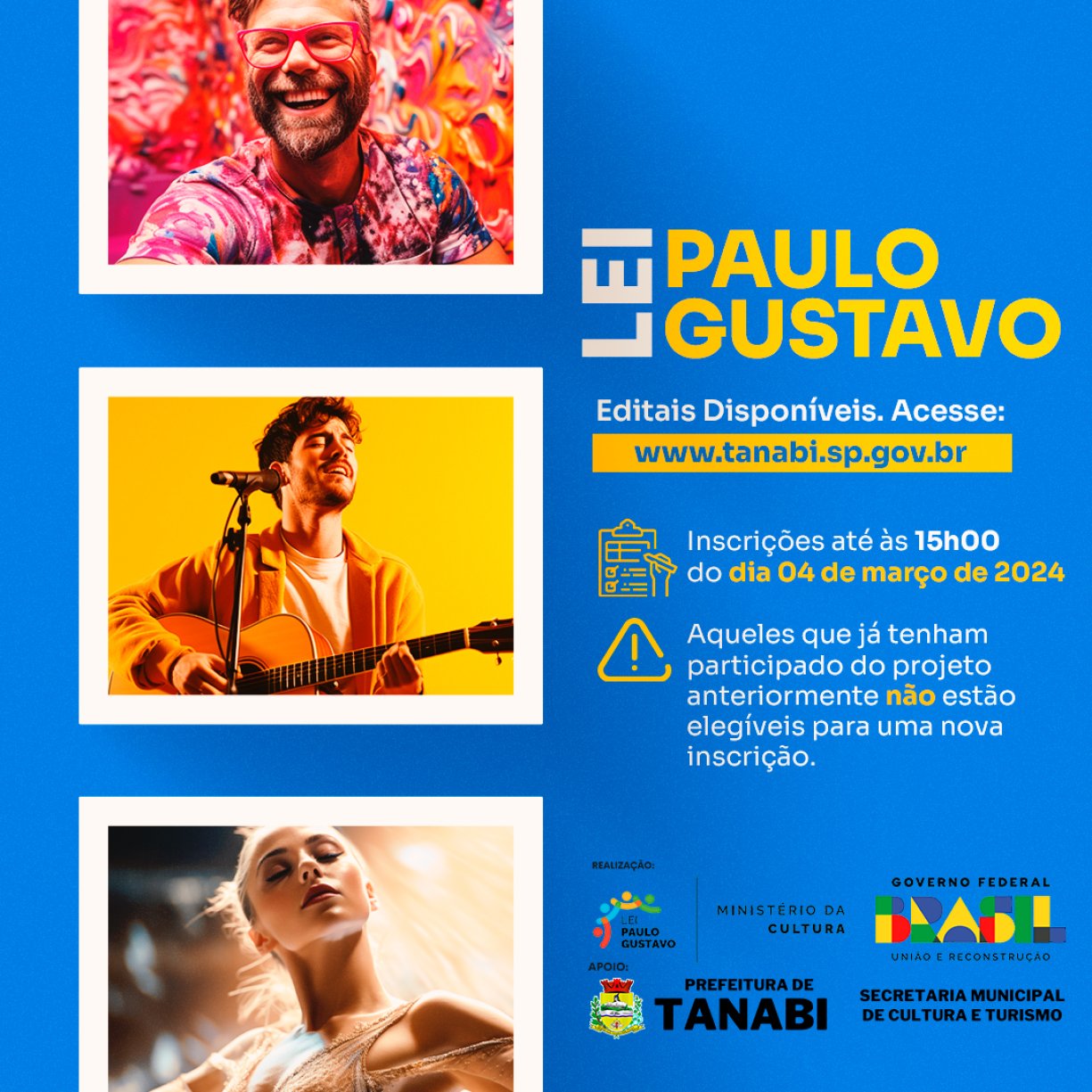  Participe da Lei Paulo Gustavo! 