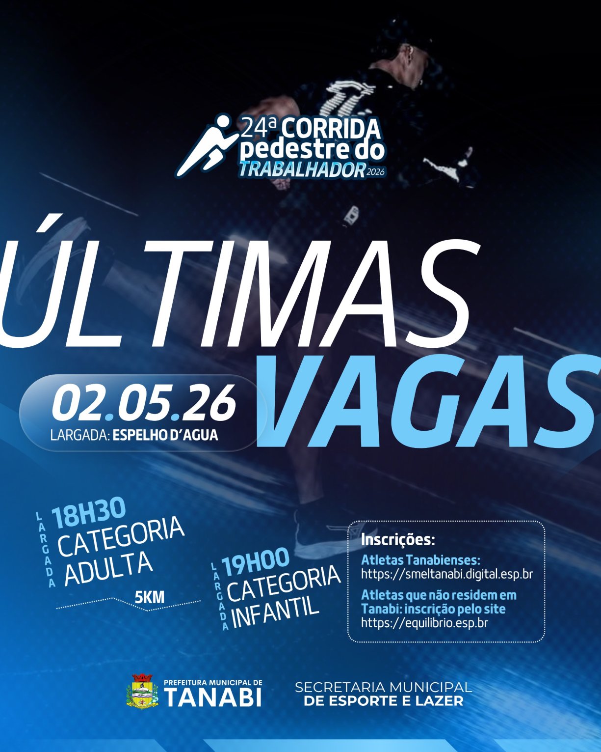 24ª Corrida Pedestre do Trabalhador estão com as inscrições quase esgotadas.