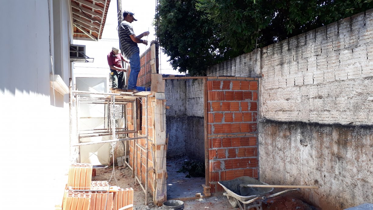 A Prefeitura está realizando reformas no prédio que abriga o Pelotão da Polícia Militar em Tanabi