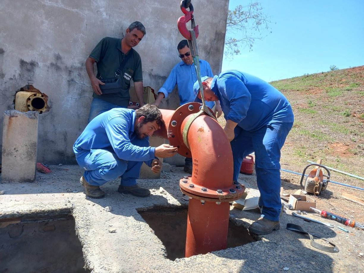 Prefeitura e SAET realizam importante atualização na lagoa municipal de tratamento de esgoto
