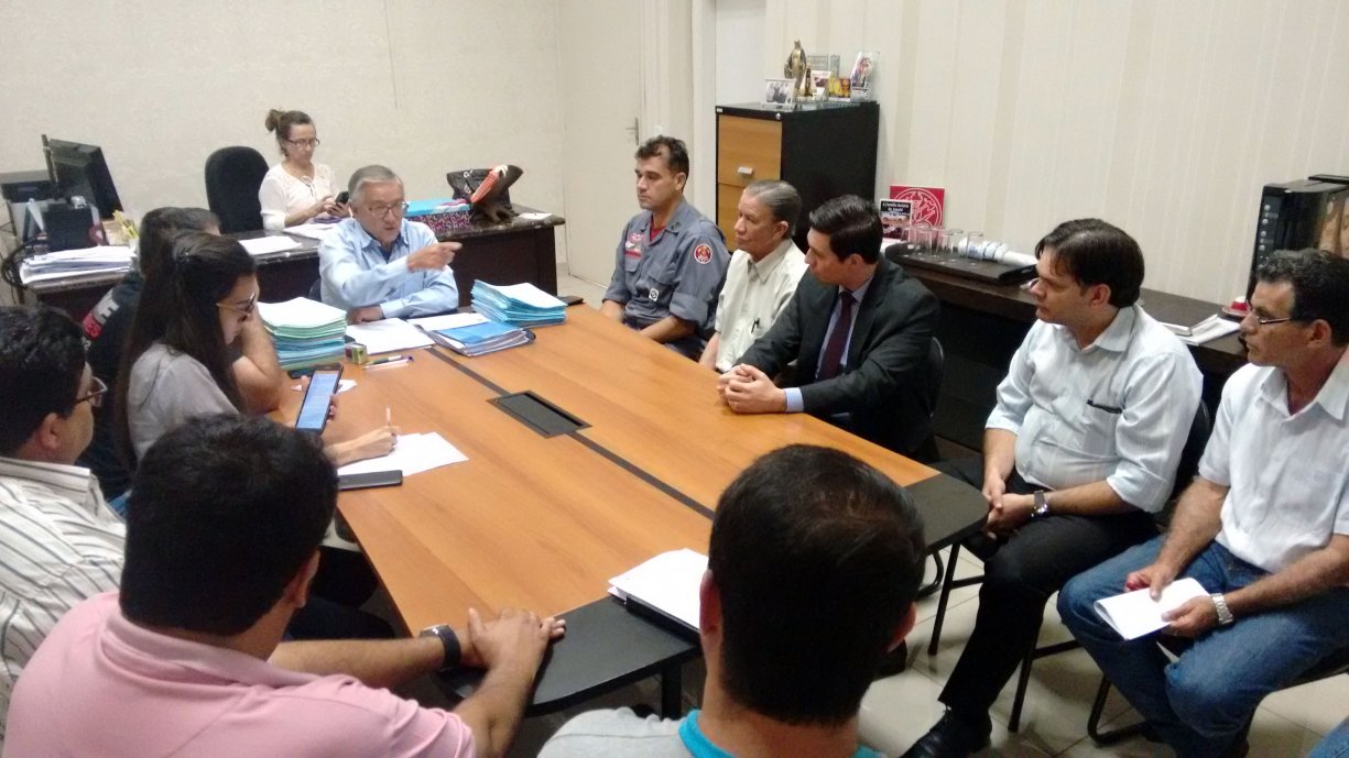 Prefeito Norair se reuniu hoje com representantes de órgãos responsáveis pela segurança urbana em nosso município