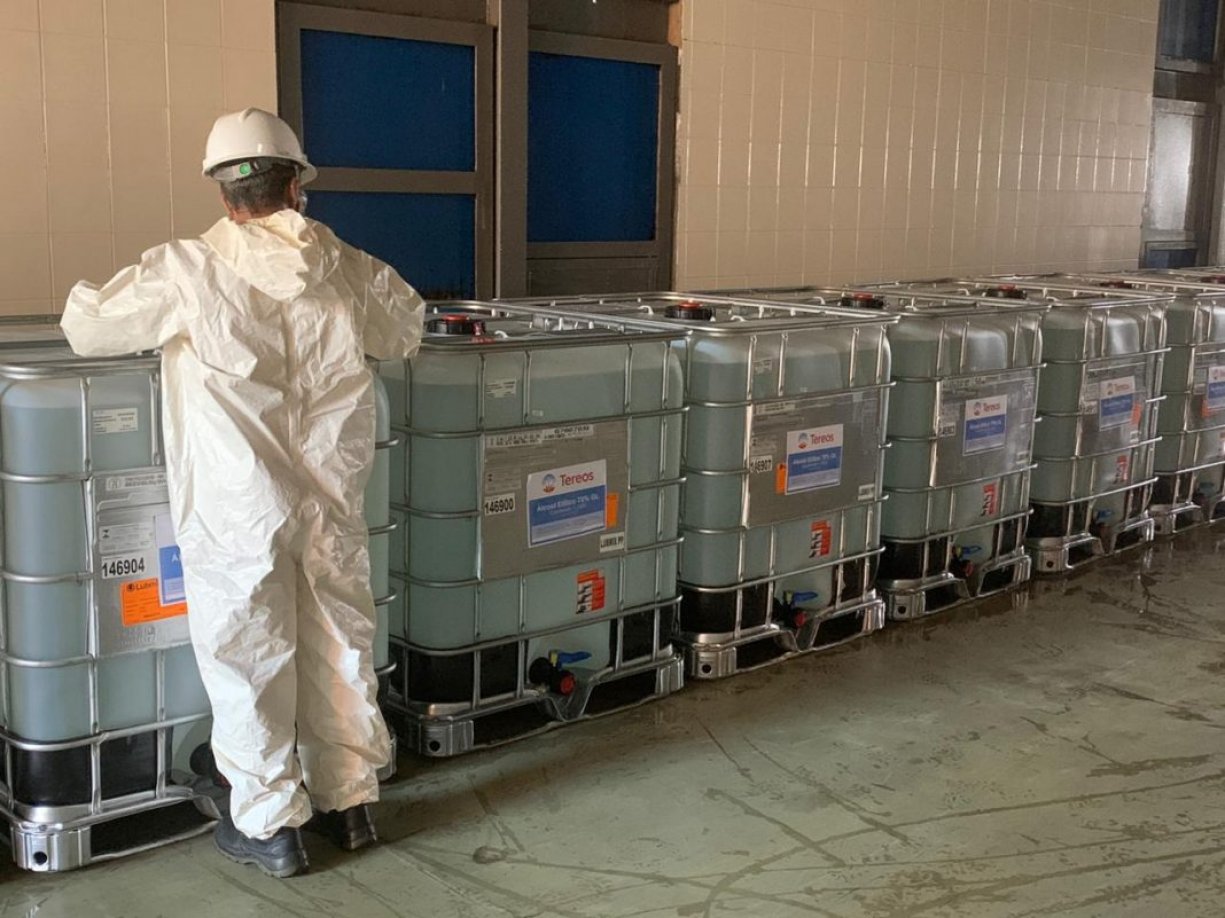 Prefeitura de Tanabi e Santa Casa receberam a doação de álcool líquido 70% da Tereos