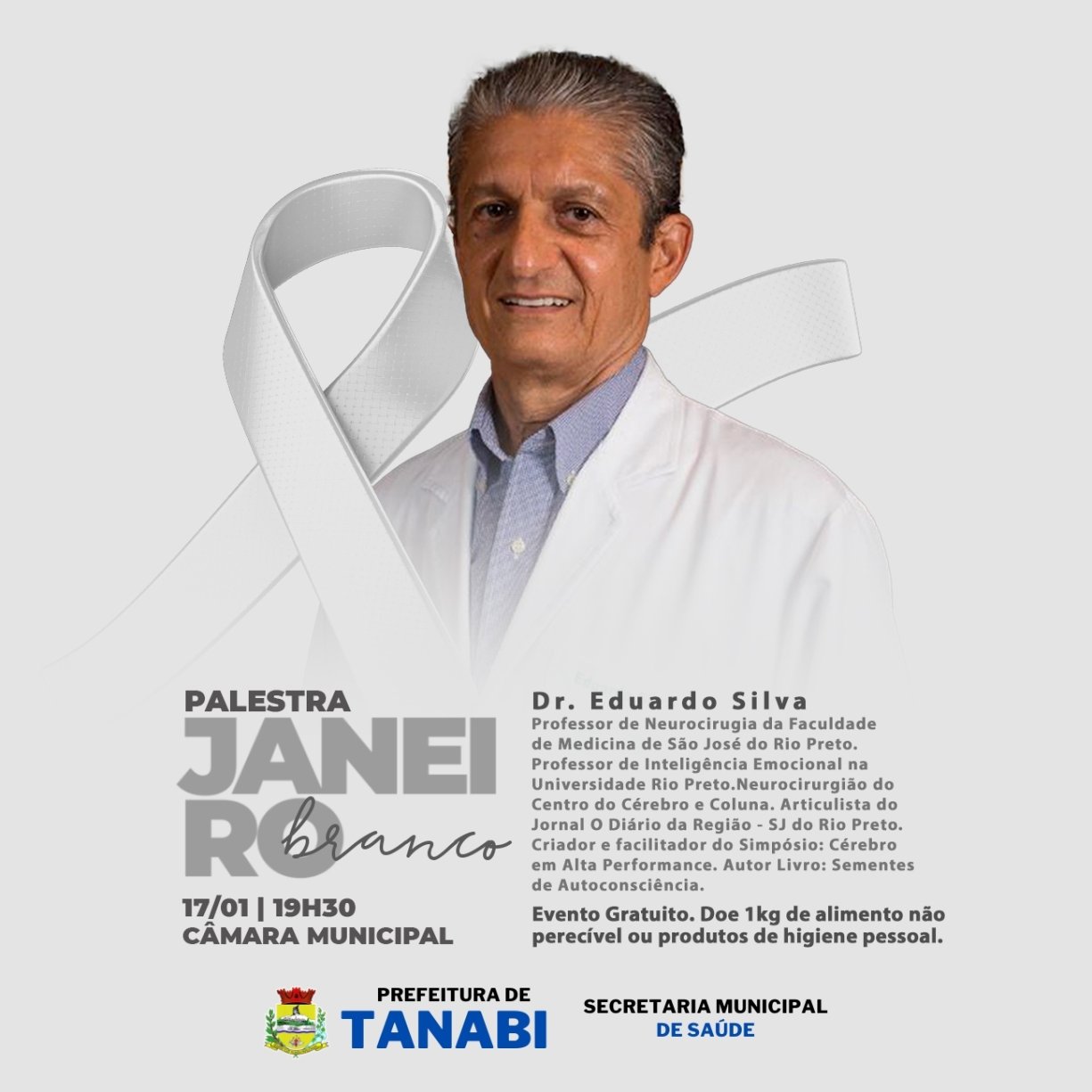 Participe da Palestra Janeiro Branco em Tanabi! 