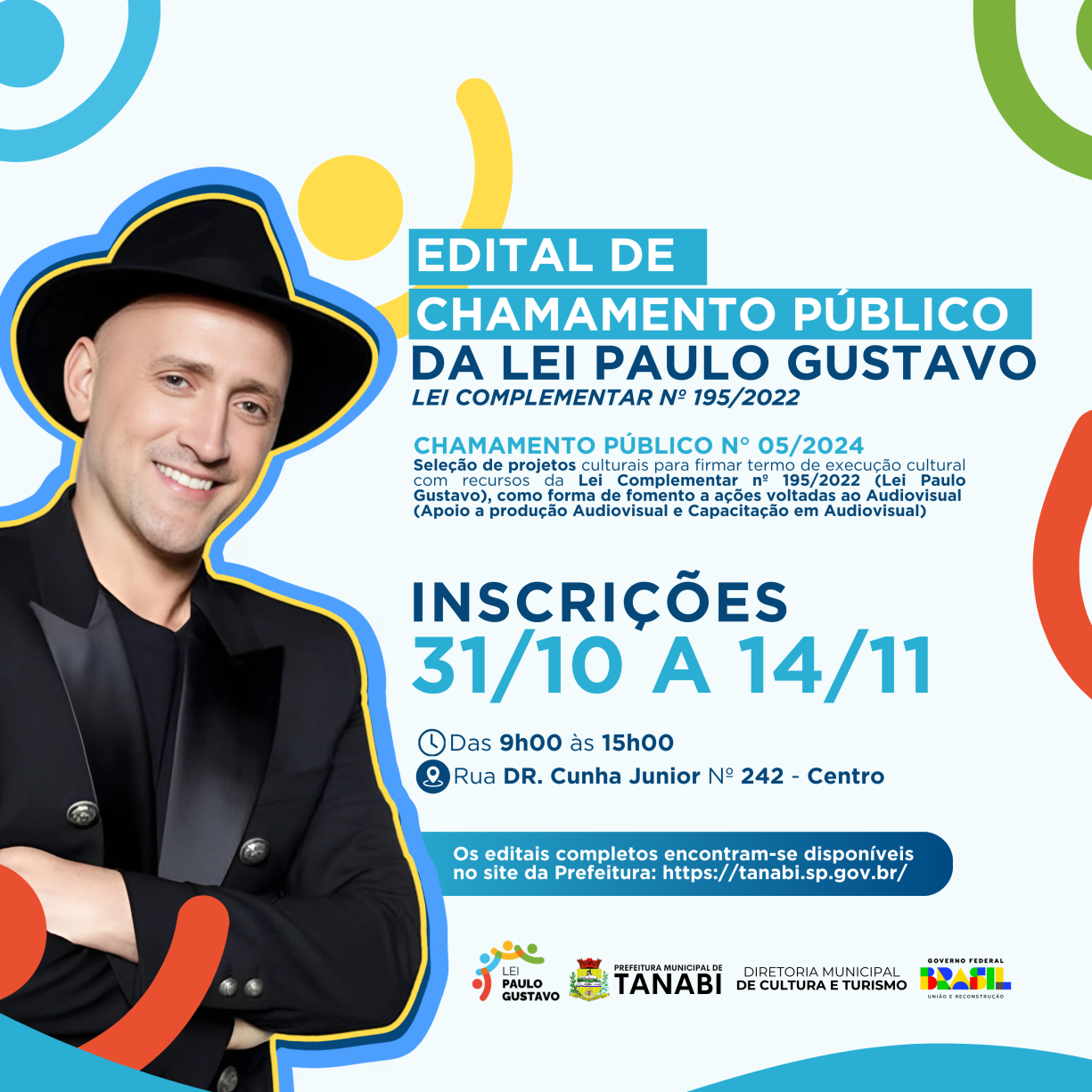 EDITAL DE CHAMAMENTO PÚBLICO LEI PAULO GUSTAVO