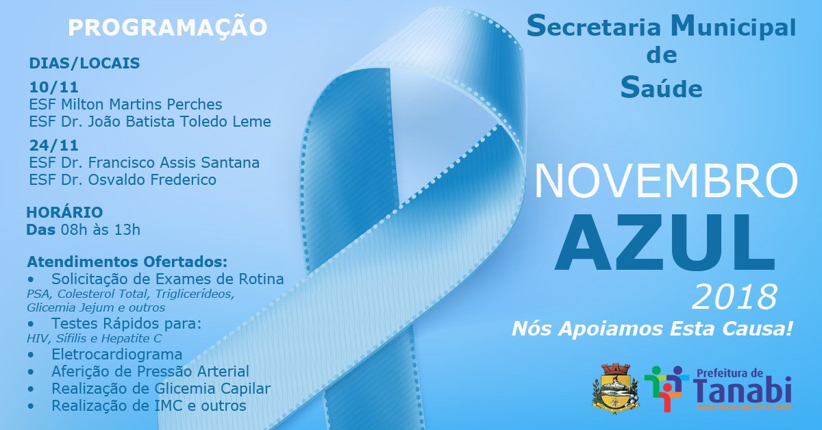 Secretaria da Saúde realiza atividades de conscientização do “Novembro Azul”